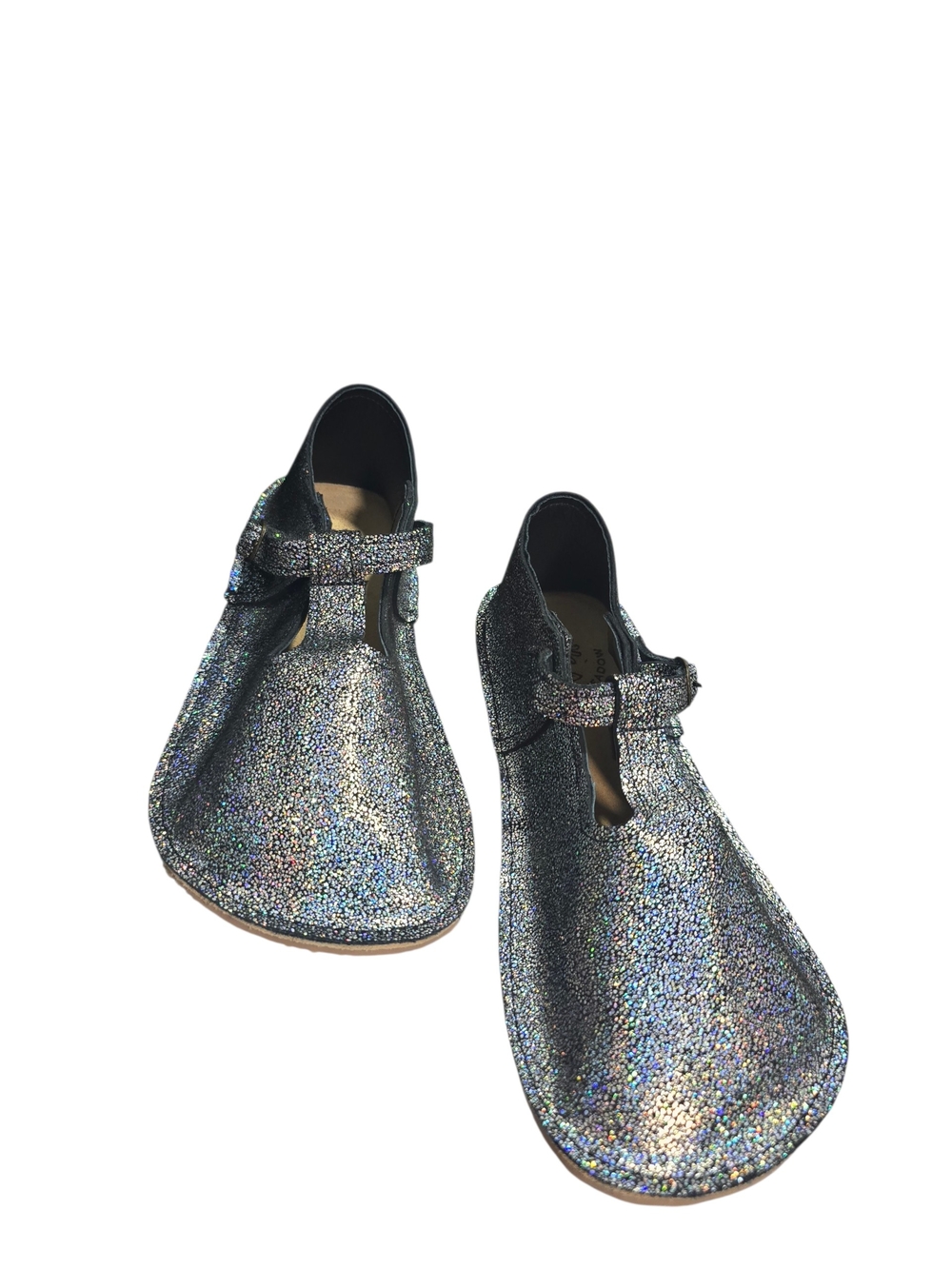 Everleigh Meadow Women's Tstraps 6.5 Medium Barefoot Sandals - Silver Glitter